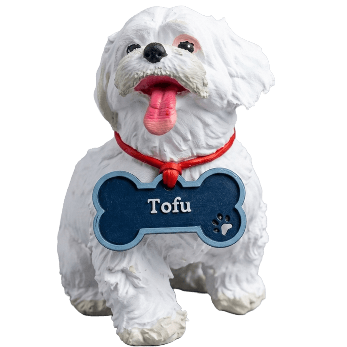 Miniatura impressa em 3D do pet Tofu